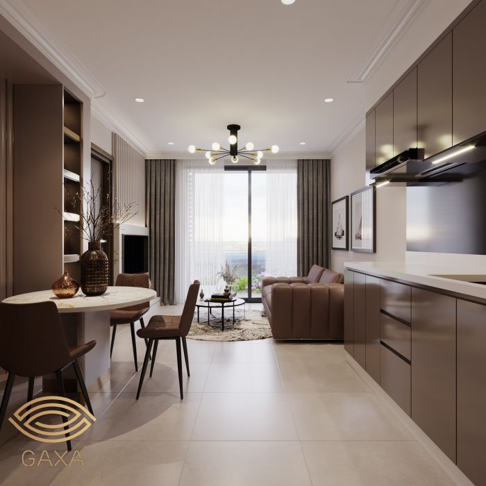 Thiết kế nội thất chung cư Luxury X5 - Thiết Kế Xây Dựng Gaxa - Công Ty TNHH Tư Vấn Thiết Kế Và Xây Dựng Gaxa